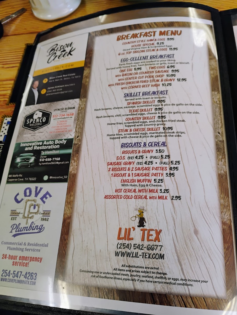 Menu Lil-Tex Restaurant-10