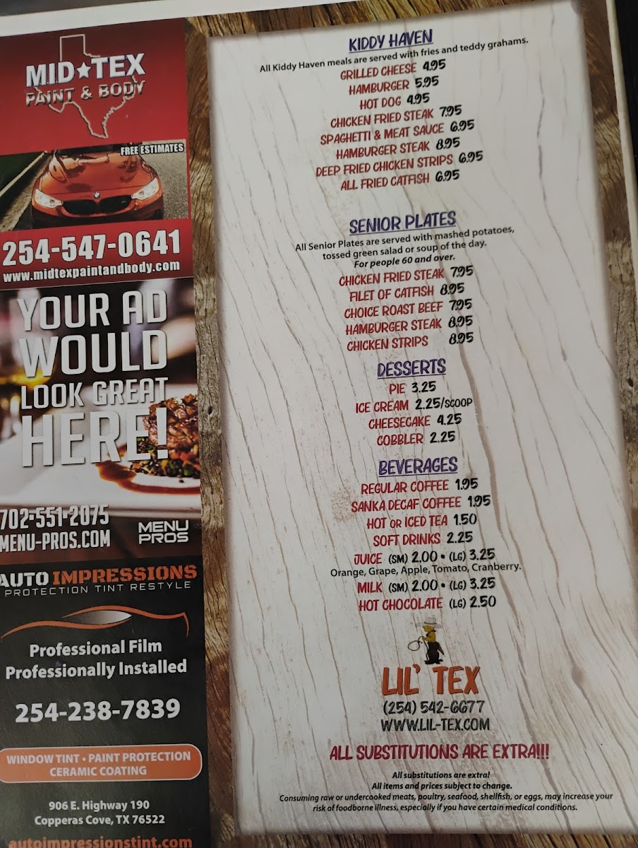 Menu Lil-Tex Restaurant-9